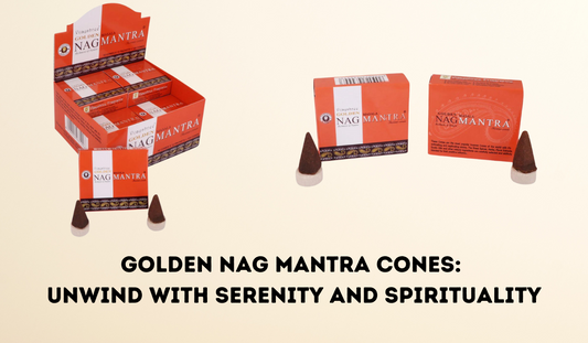 Golden Nag Mantra Cones: Unwind with Serenity and Spirituality