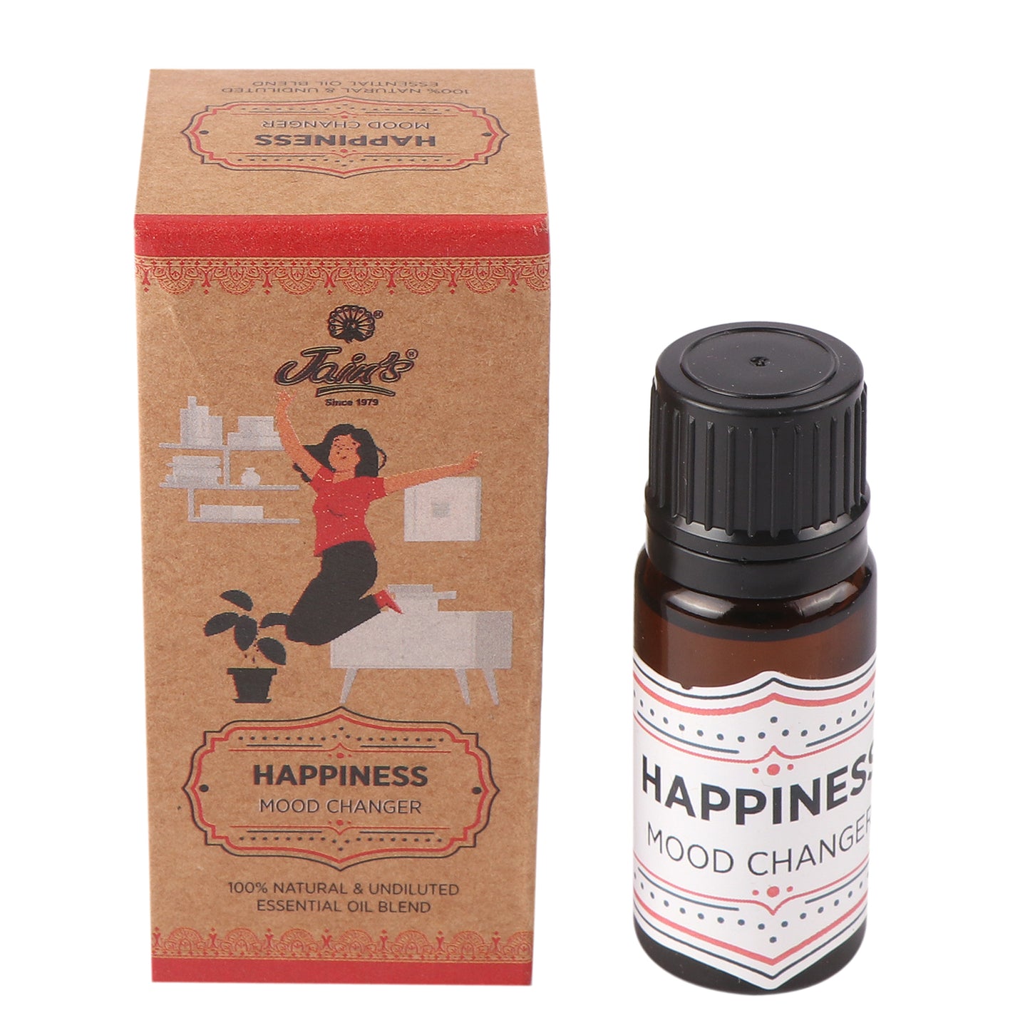 HAPPINESS  ( PURE ESSENTIAL OIL BLEND ) 10 ML WITH DROPPER