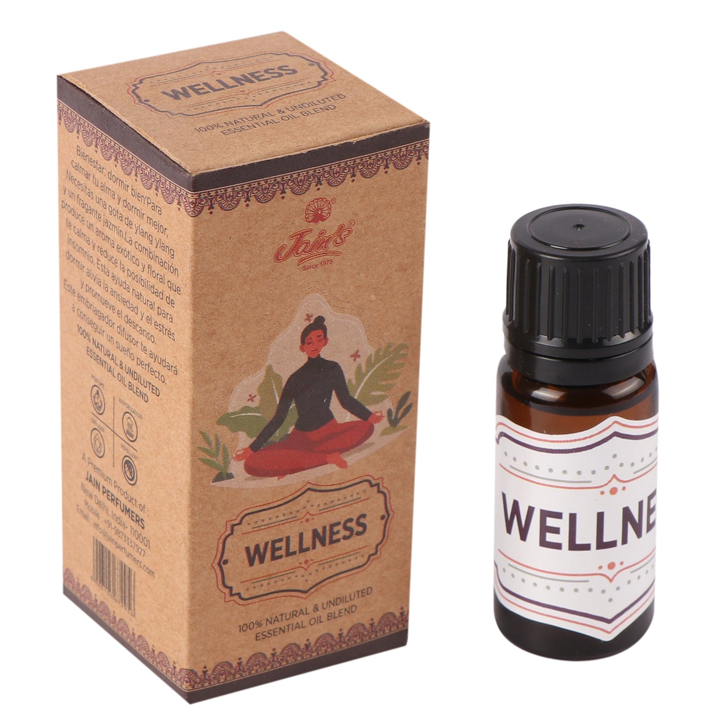 WELLNESS  ( PURE ESSENTIAL OIL BLEND ) 10 ML WITH DROPPER